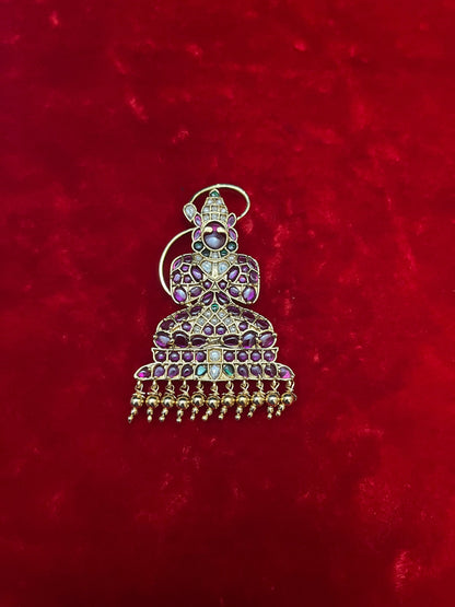 Panchaloha made gold plated padakam of Anjaneya , Hanuman / pendent