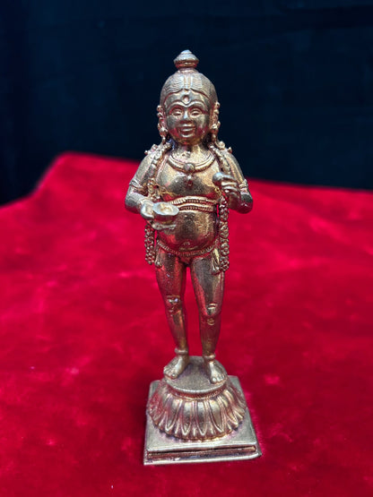 Prasiddh copper idols present panchaloha idol of navaneeth krishna a fine kerala style malbar beauty krishna