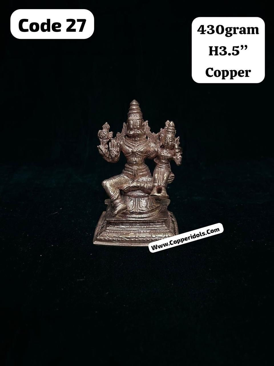 copper casted lakshmi narasimha swamy