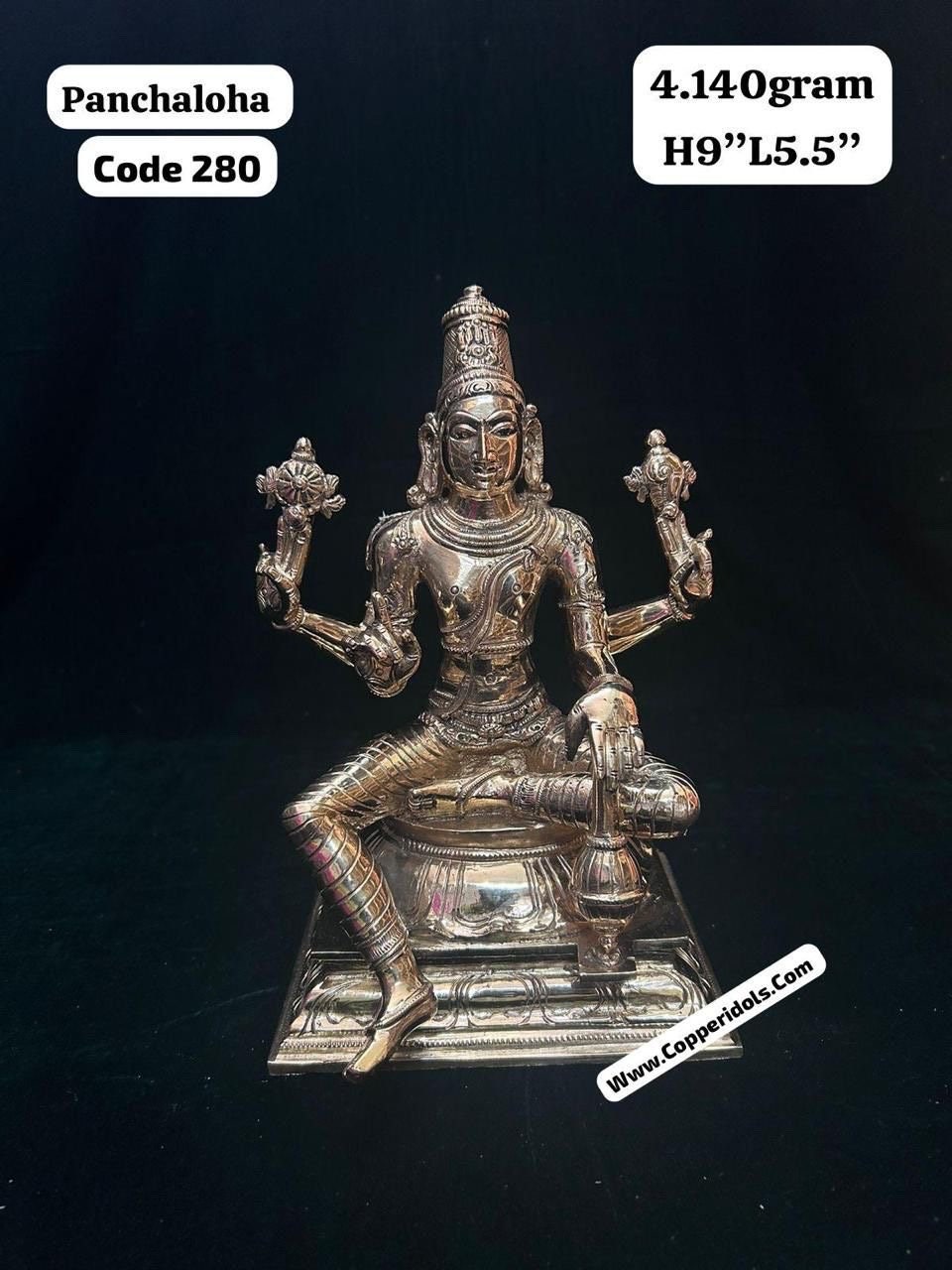 Panchaloha handcrafted vishwaksena idol