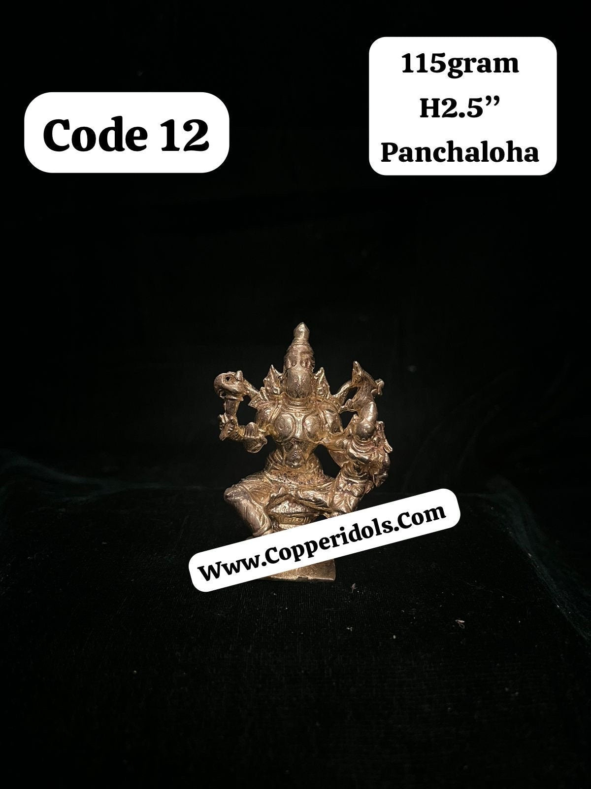 Prasiddh copper idols presents panchaloha idol of uma maheshwara / shiva parvathi