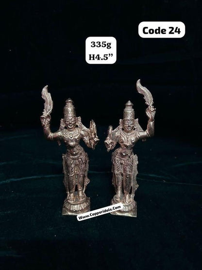 prasiddh copper idols present bharata shatrugna