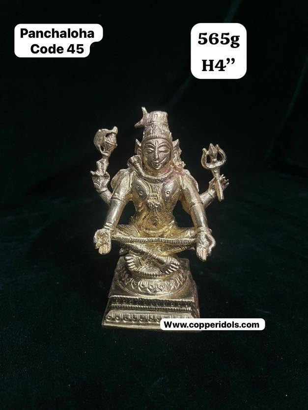 prasiddh copper idols present panchaloha idol of yoga shiva