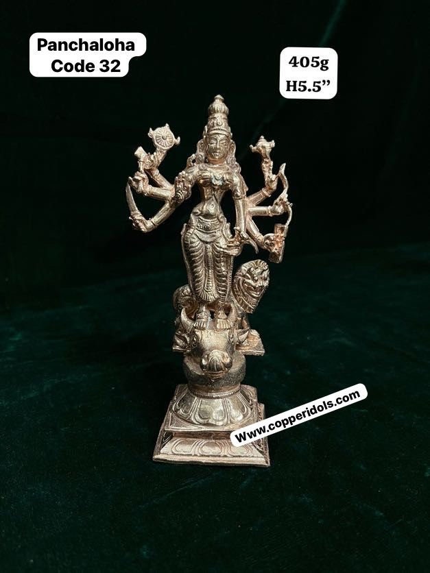 Prasiddh copper idols presents Copper idol of pattishwaran durga / patteeswaran durga