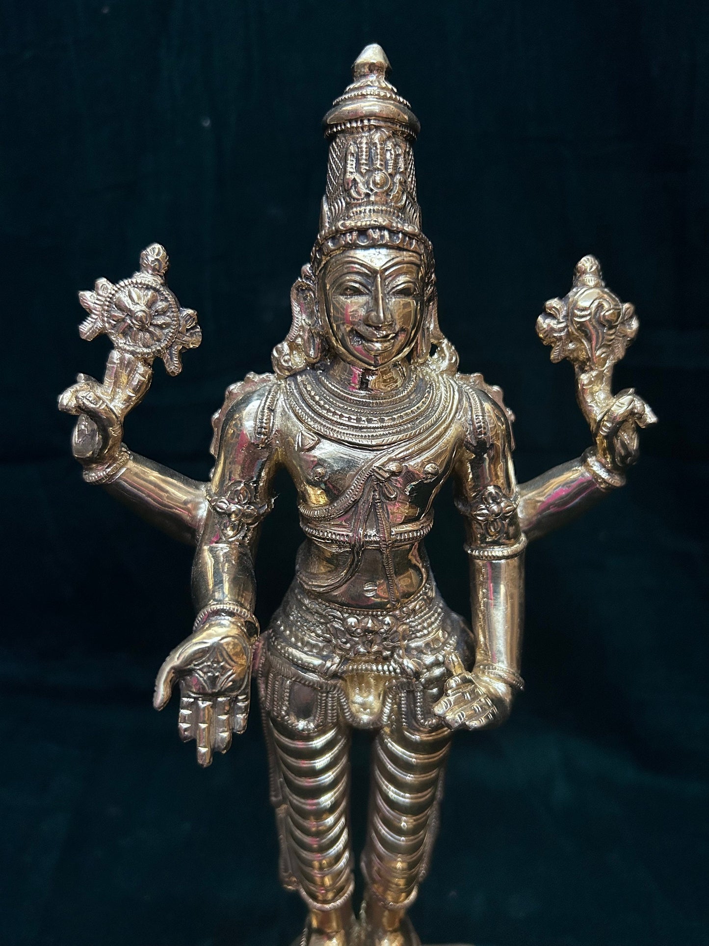 Fine handcrafted Panchaloha idol of Sri Srinivasa Swamy ,Venkateshwara swamy