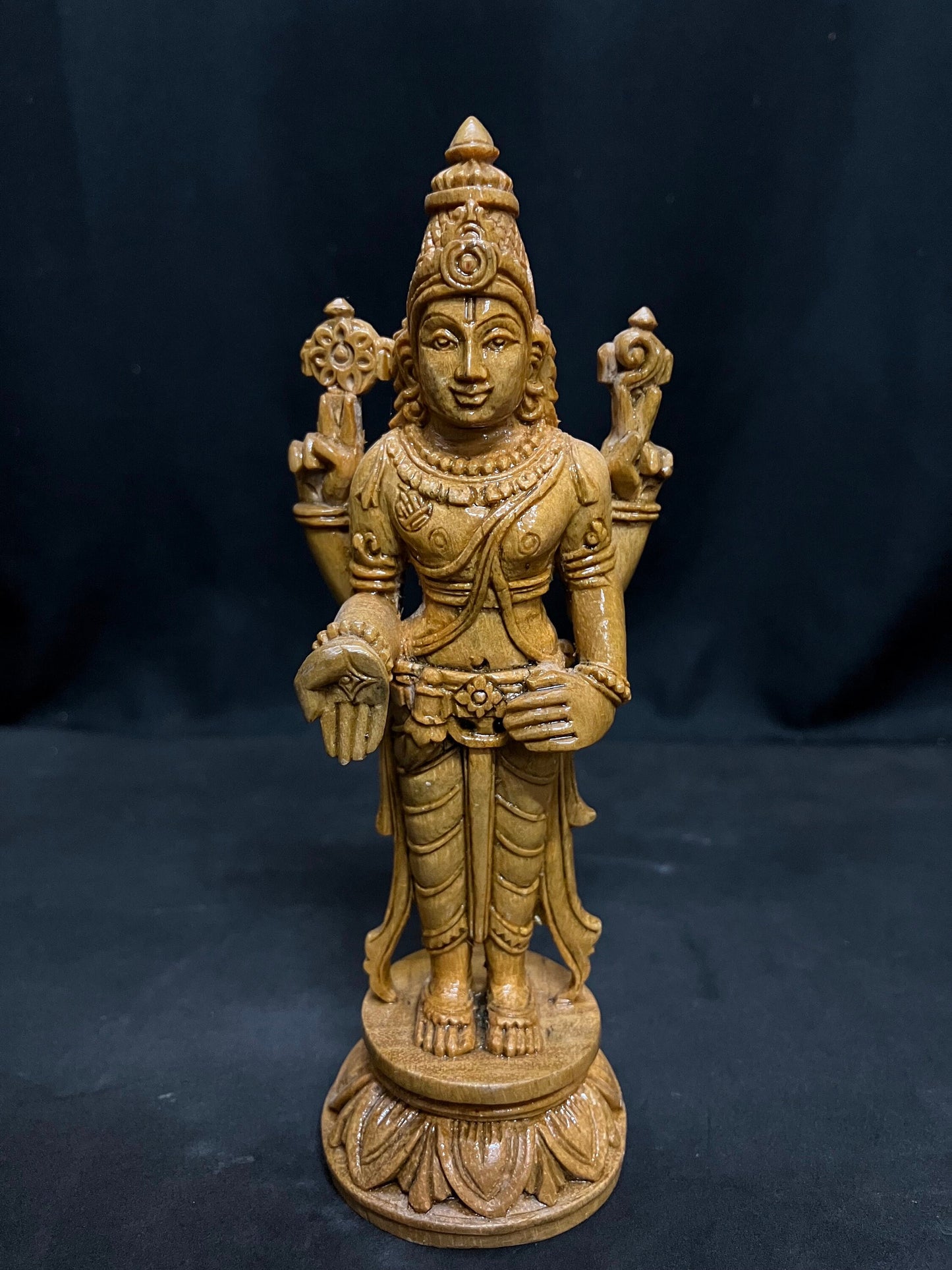 white teak made srinivasa swamy idol