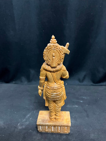 White teak made parashurama idol