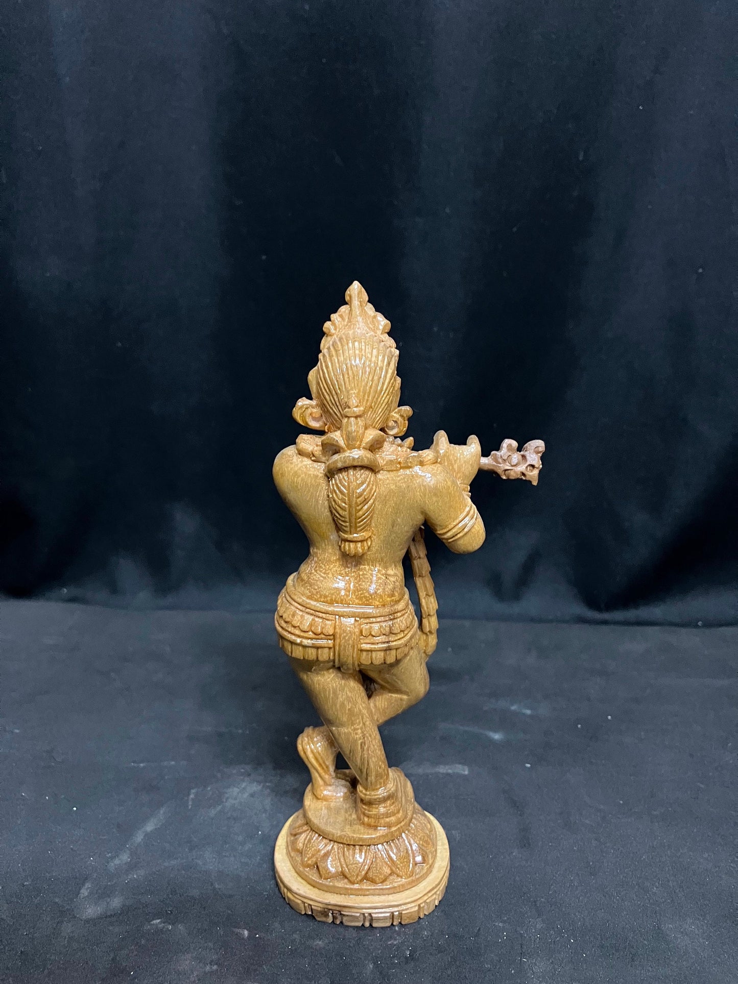 White teaks made krishna idol