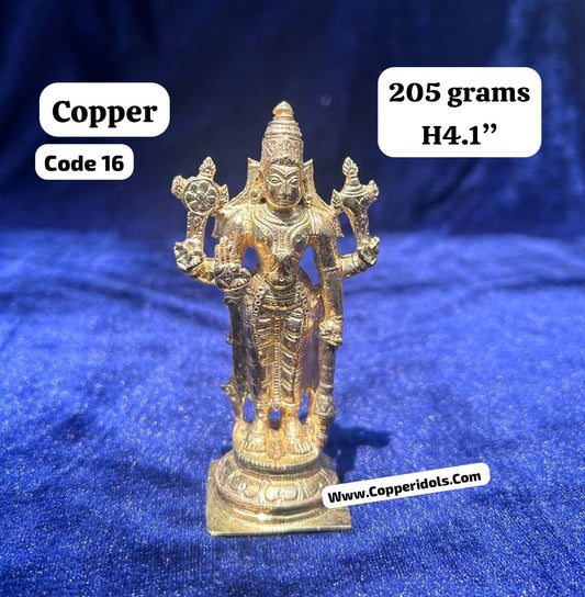 prasiddh copper idols present copper idol of ranganatha swamy / balaji / vishnu