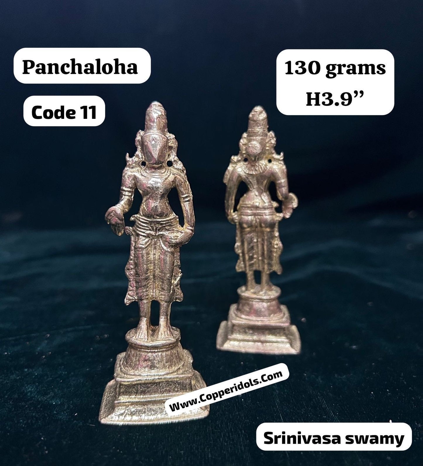 Panchaloha made 2 hands sreenivasa/ srinivasa