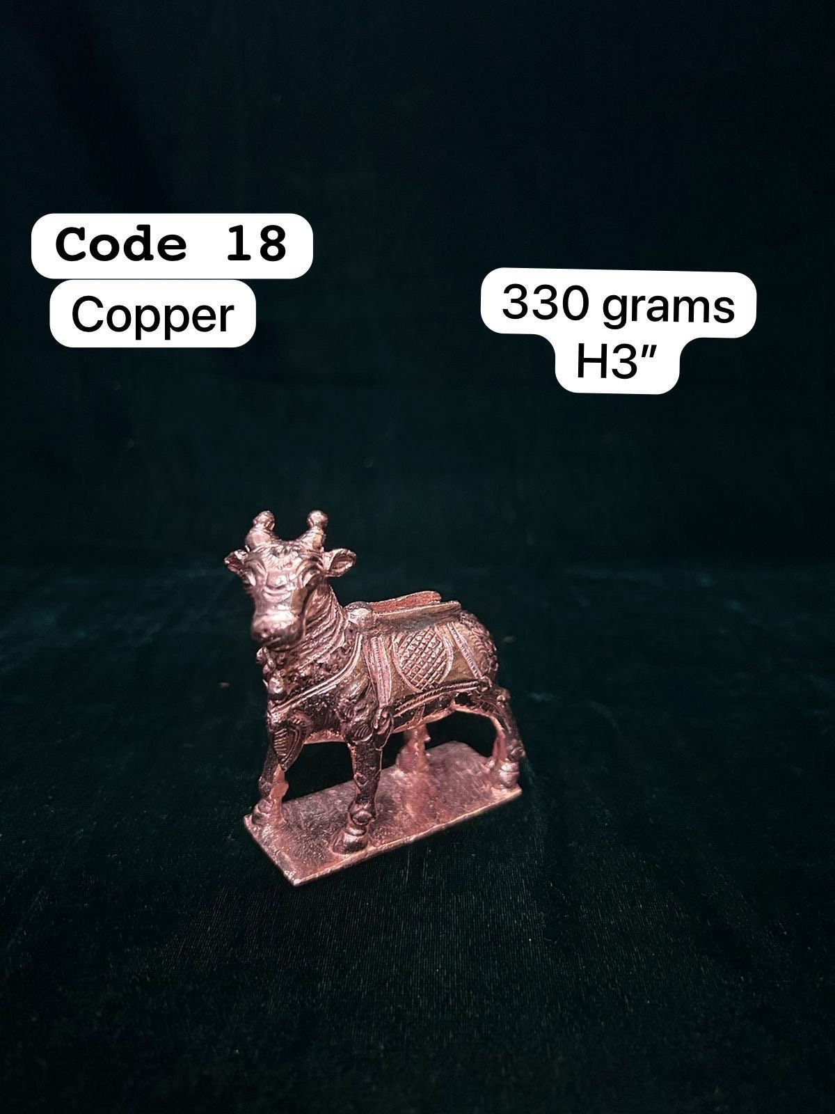 Copper made Nandi Vahana/ Nandhi Vahana