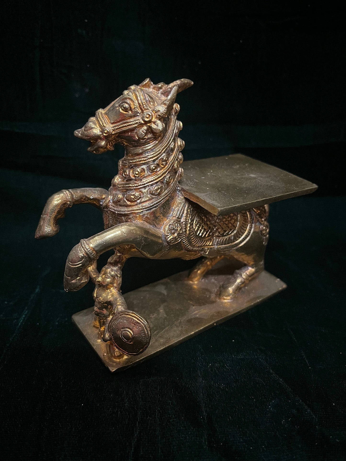 Prasiddh copper idol present panchaloha idol of ashwa vahana / horse vahana