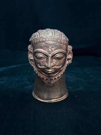 Prasiddh copper idol present panchaloha idol of mukalinga / shiva face