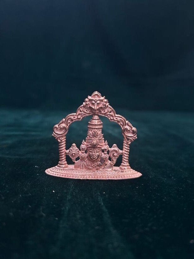 Copper made 2d model Tirupati Balaji/ Venkateshwara swamy