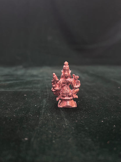 Copper made miniature lakshmi narasimha swamy