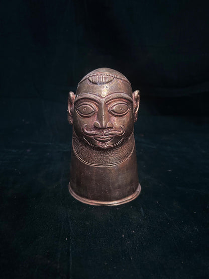 Prasiddh copper idol present copper idol of muka linga / shiva face