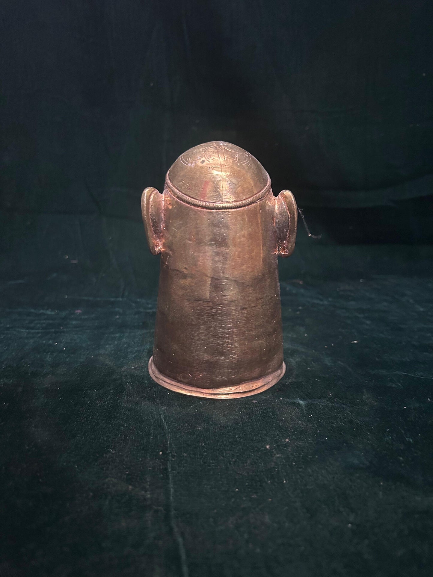 Prasiddh copper idol present copper idol of muka linga / shiva face