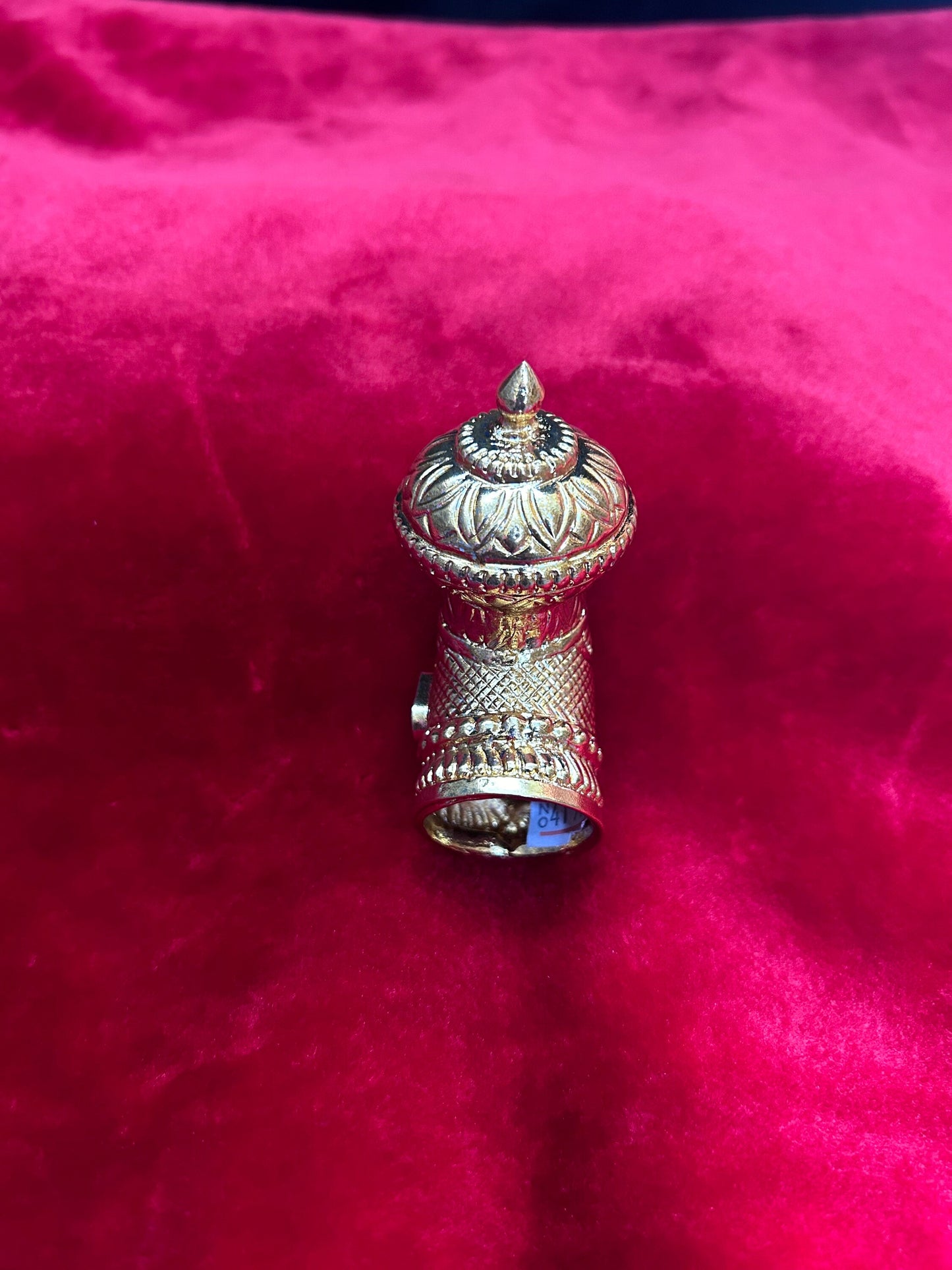 Panchaloha made gold polished Andal kirita / Meenakshi crown / koppu kirita