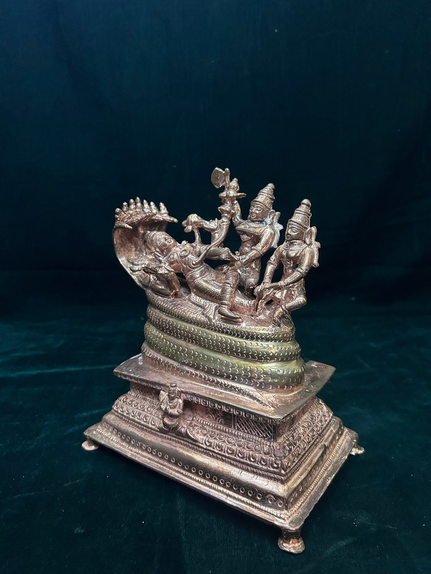 Copper made Sri Ananthapadmanaba Swamy / Sri Vishnu