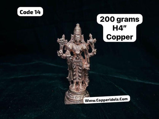 prasiddh copper idols present copper idol of ranganatha swamy / vishnu / balaji