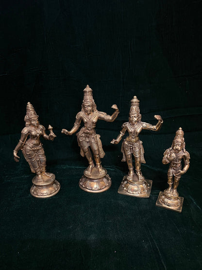 Panchaloha handcrafted Sri Ram Parivara/ Rama set / rama parivara