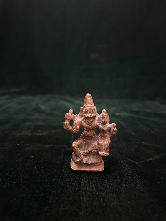 Vintage copper cast lakshmi narasimha swamy