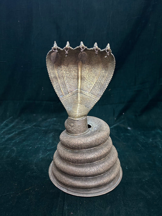 Vintage bronze made hollow casted karnataka style naga