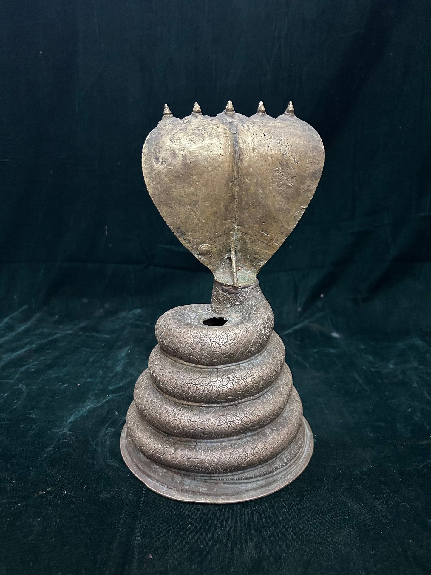 Vintage bronze made hollow casted karnataka style naga