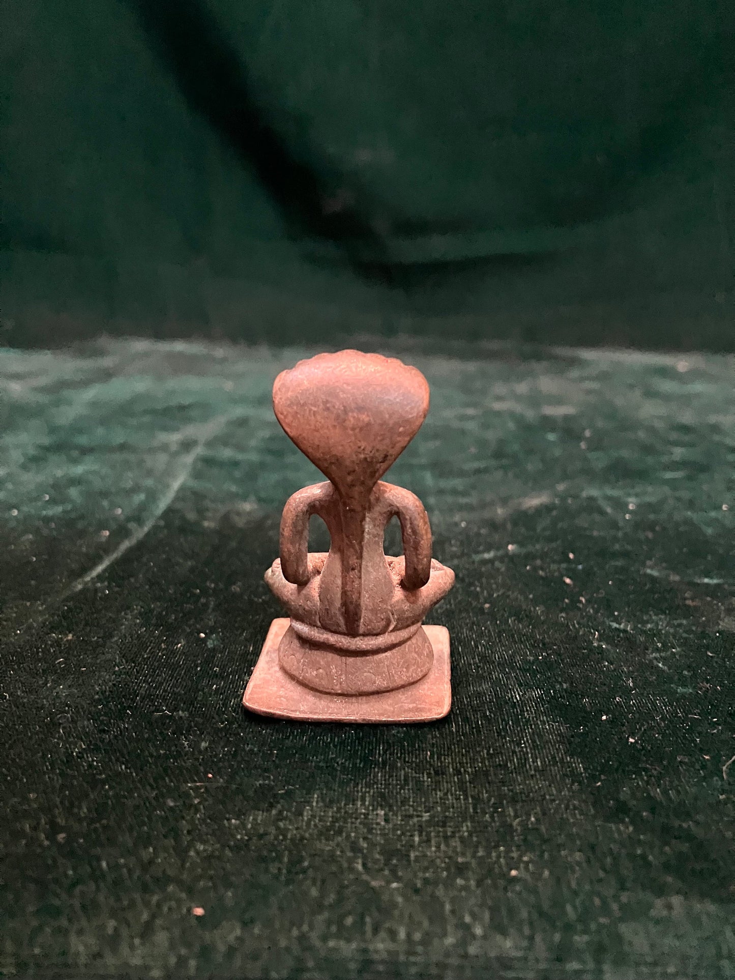 Vinatge bronze casted mahaveera idol