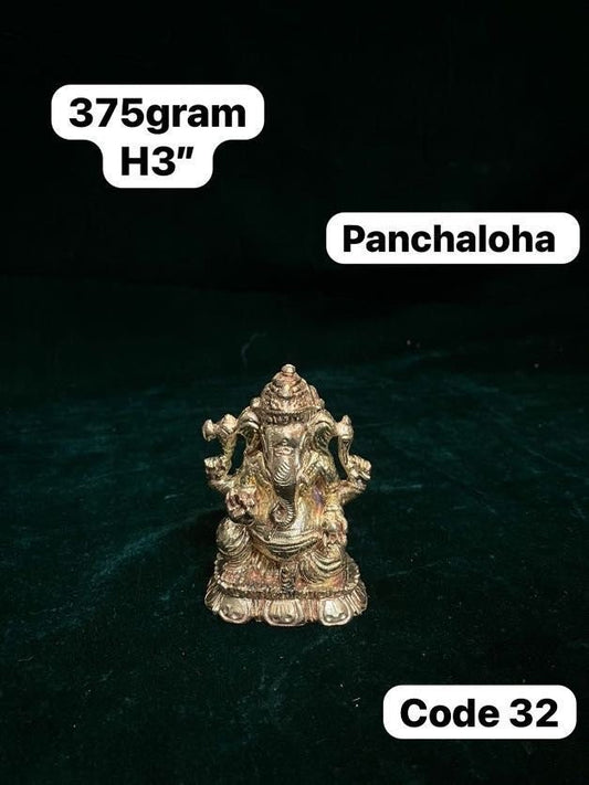 Prasiddh copper idols presents panchaloha idol of ganesha / vinayaka / ganapati