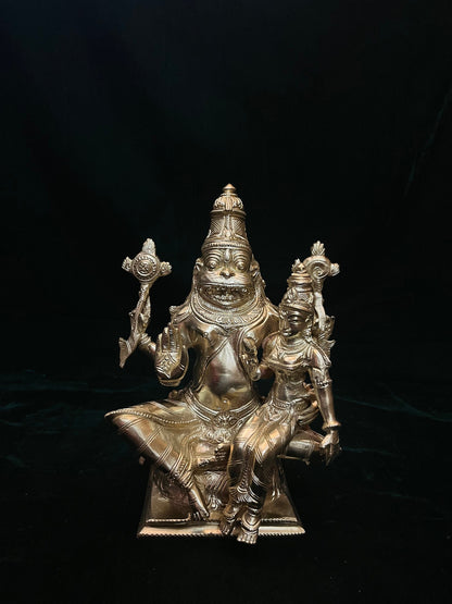 Prasiddh copper idols presents panchaloha idol of lakshmi narasimha swamy / lakshminarasimha swamy