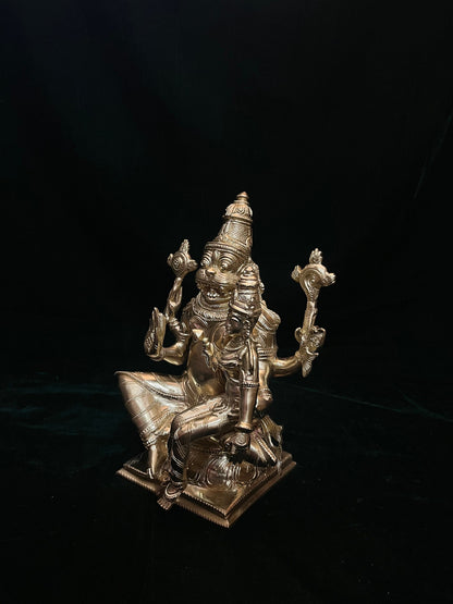 Prasiddh copper idols presents panchaloha idol of lakshmi narasimha swamy / lakshminarasimha swamy