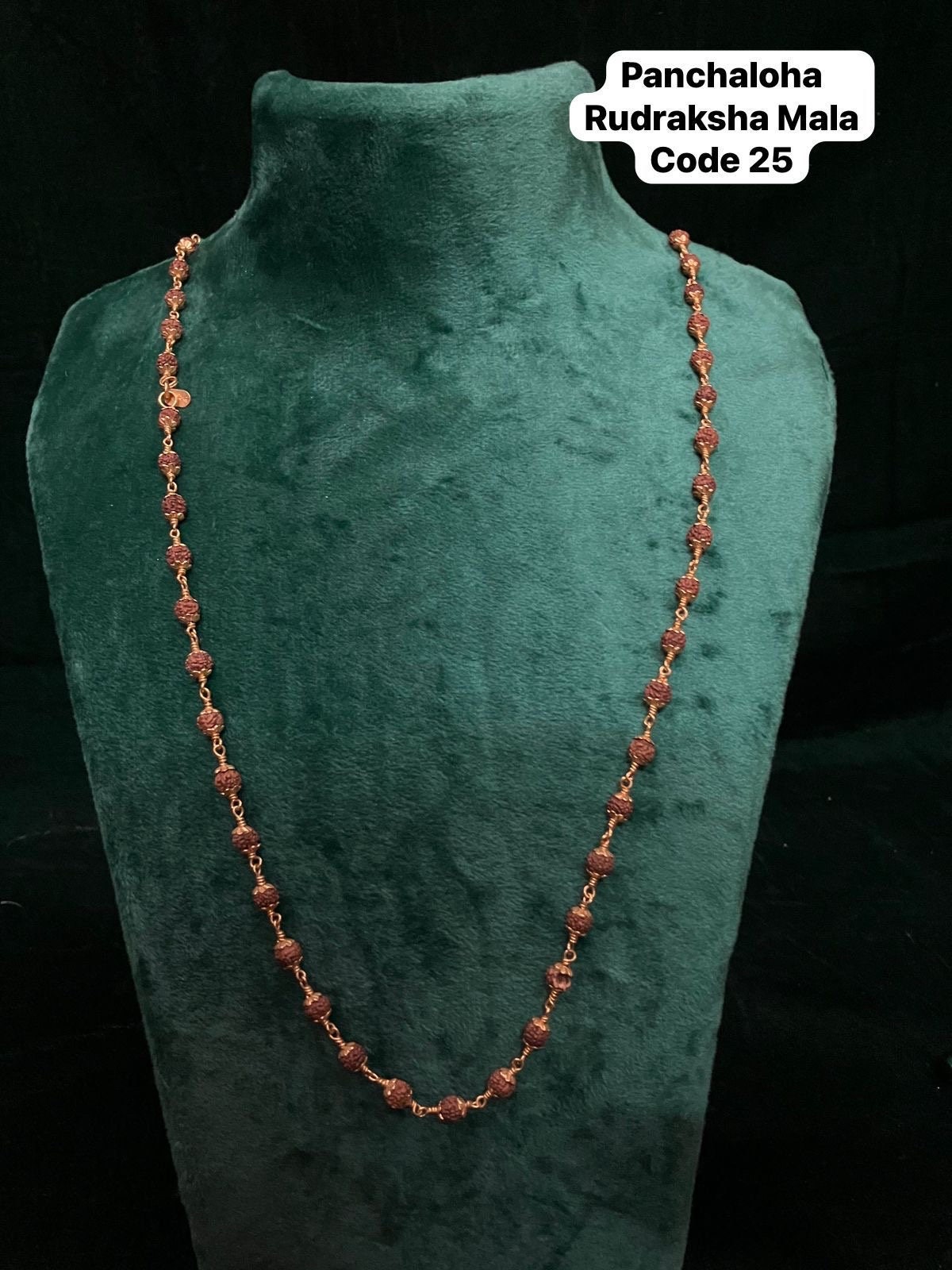 Panchaloha rudraksha mala