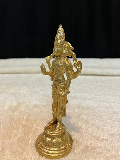 Prasiddh copper idols presents panchaloha idol of standing shiva / chandrashekara