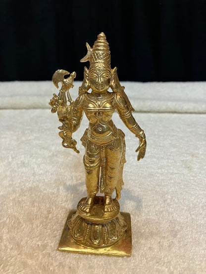 Prasiddh copper idols presents panchaloha idol of Ardhanareeshvara / ardhanarishvara idol / shivashakti