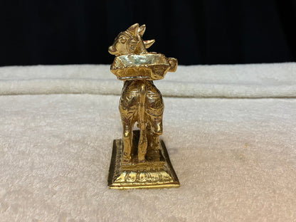 Prasiddh copper idols presents panchaloha idol of nandi vahana