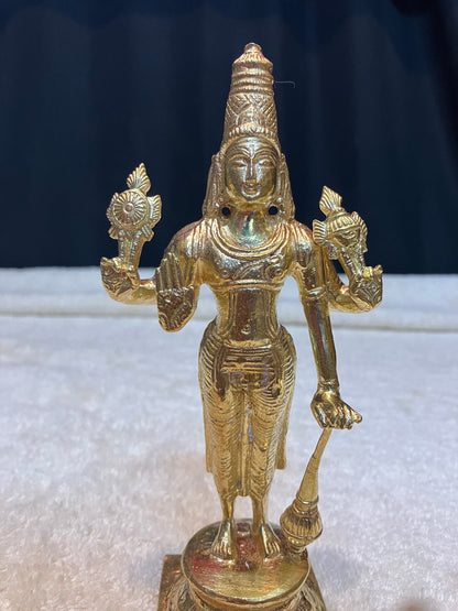 Prasiddh copper idol present panchaloha idol of ranganatha swamy / srirangam style vishnu