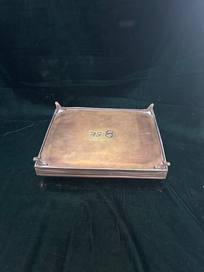 Vintage bronze cast heavy gauge tray