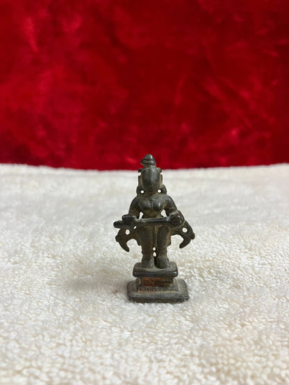 Vintage bronze idol of standing annapoorneshwari / annapurna