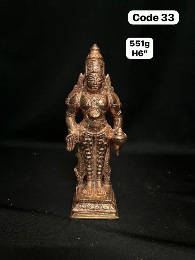 Copper casted Panduranga Vittala idol Karnataka style