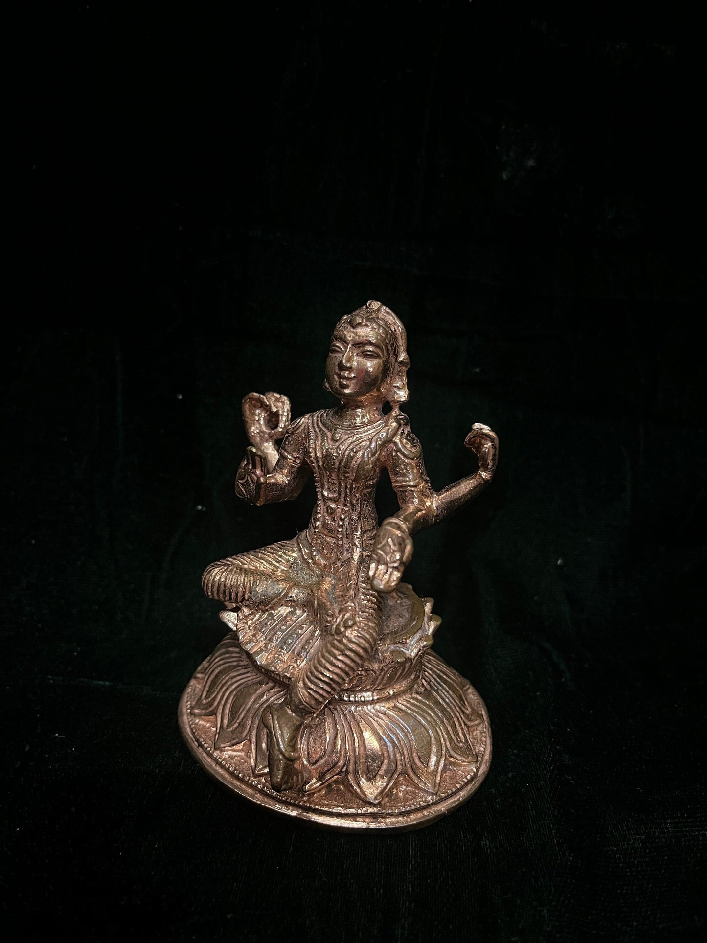 copper casted idol of balatripura sundari / balambika