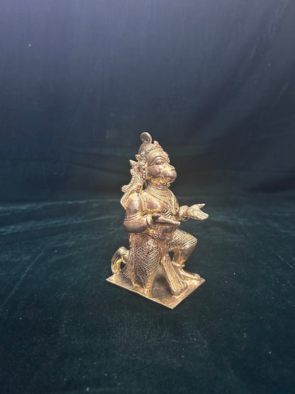 Prasiddh copper idols presents panchaloha idol of hanumantha vahana / hanuman vahana