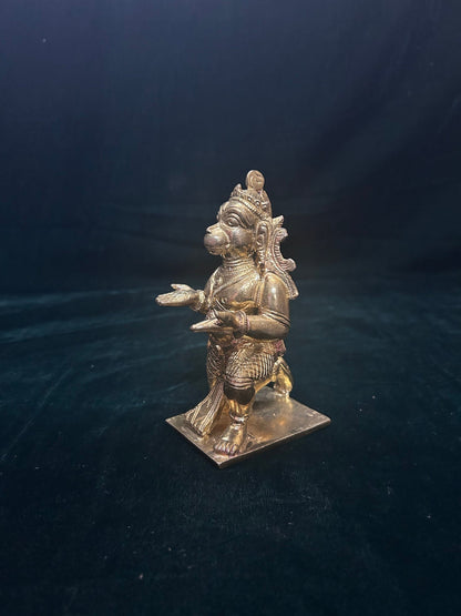 Prasiddh copper idols presents panchaloha idol of hanumantha vahana / hanuman vahana