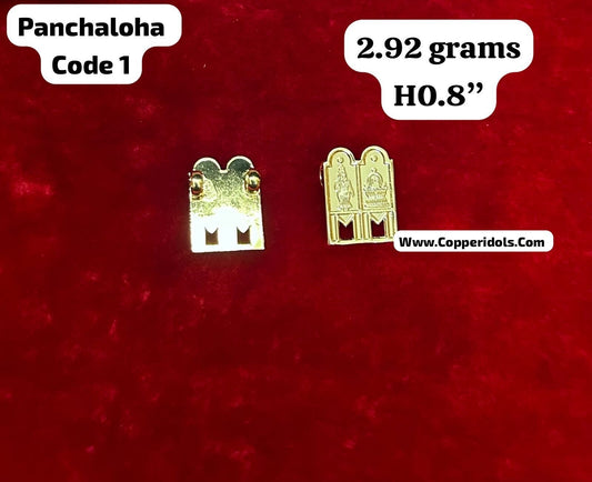 Panchaloha made gold polished Iyar Mangalya/ meenakshi sundareshwara thali