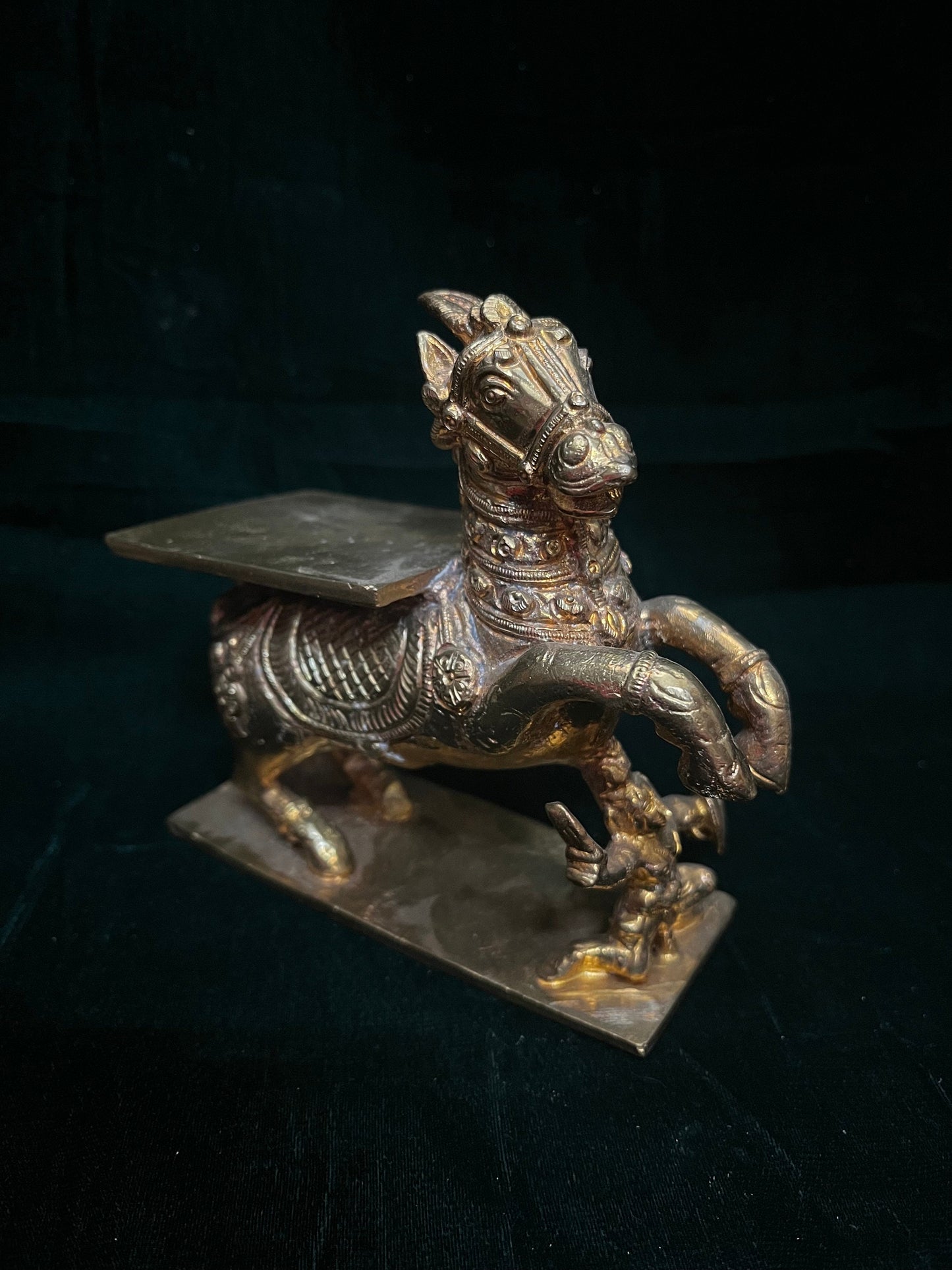 Prasiddh copper idol present panchaloha idol of ashwa vahana / horse vahana