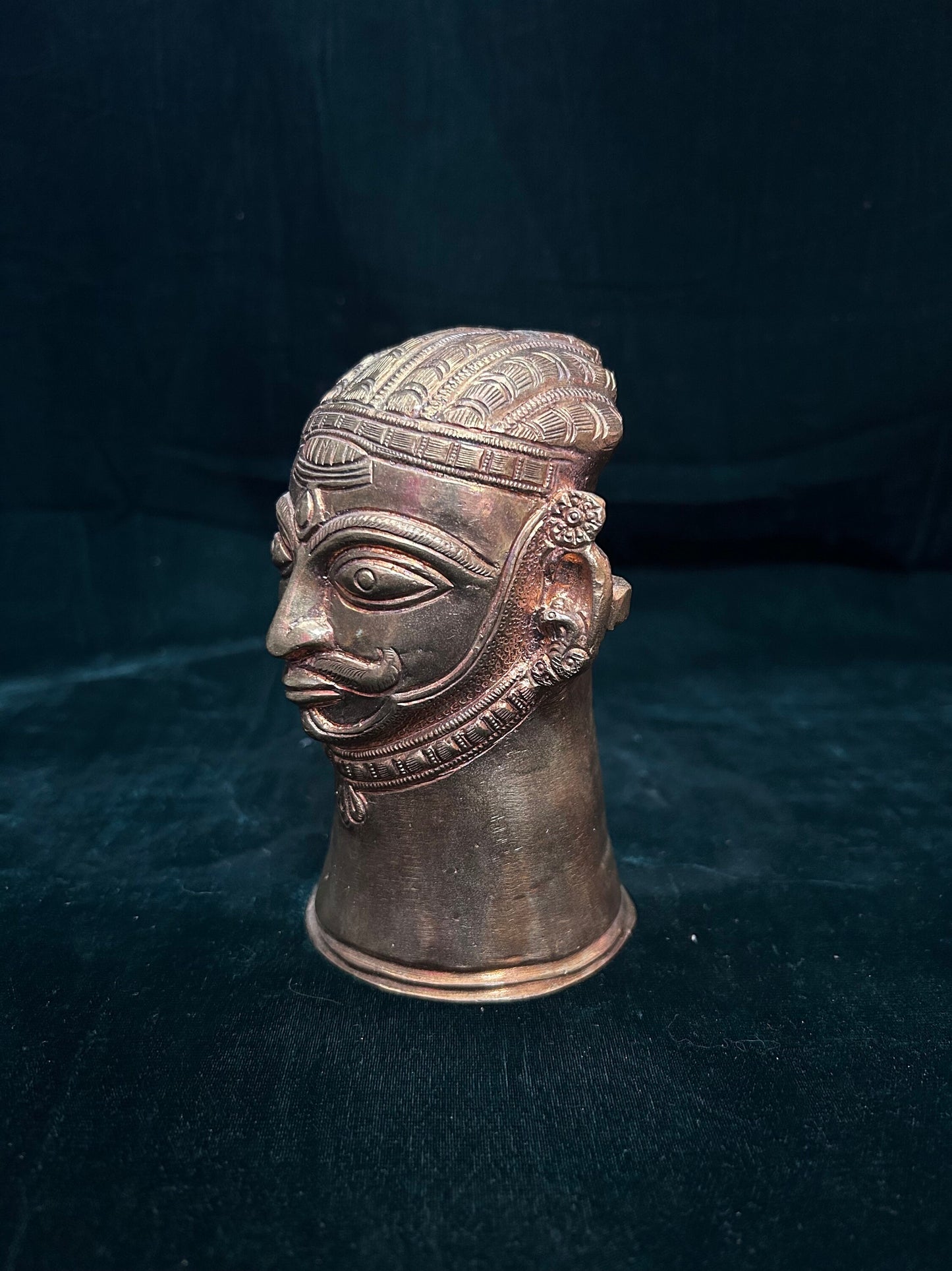 Prasiddh copper idol present panchaloha idol of mukalinga / shiva face