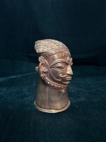 Prasiddh copper idol present panchaloha idol of mukalinga / shiva face