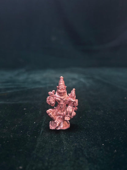 Copper made miniature lakshmi narasimha swamy