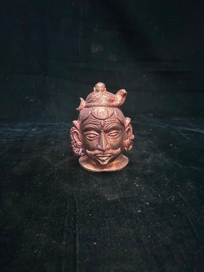 Prasiddh copper idol presents panchaloha idol of mukhalinga/shiva face