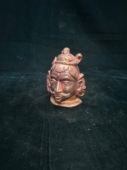 Prasiddh copper idol presents panchaloha idol of mukhalinga/shiva face